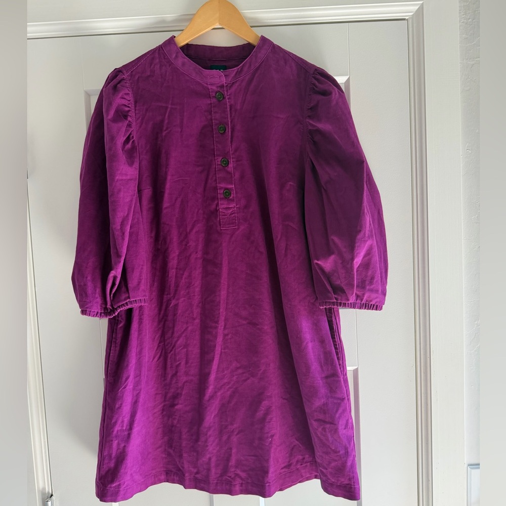 GAP Vibrant Puff Sleeve Corduroy Mini Dress size M - Picture 10 of 17